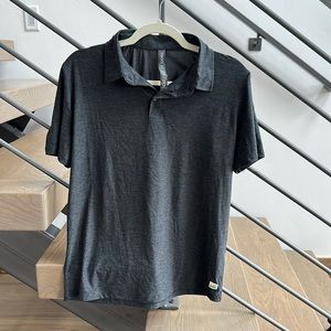 Vuori gray golf shirt